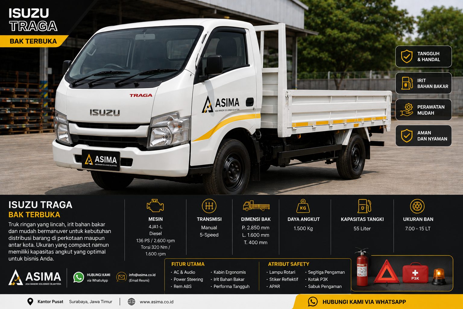 Isuzu Traga Bak Terbuka